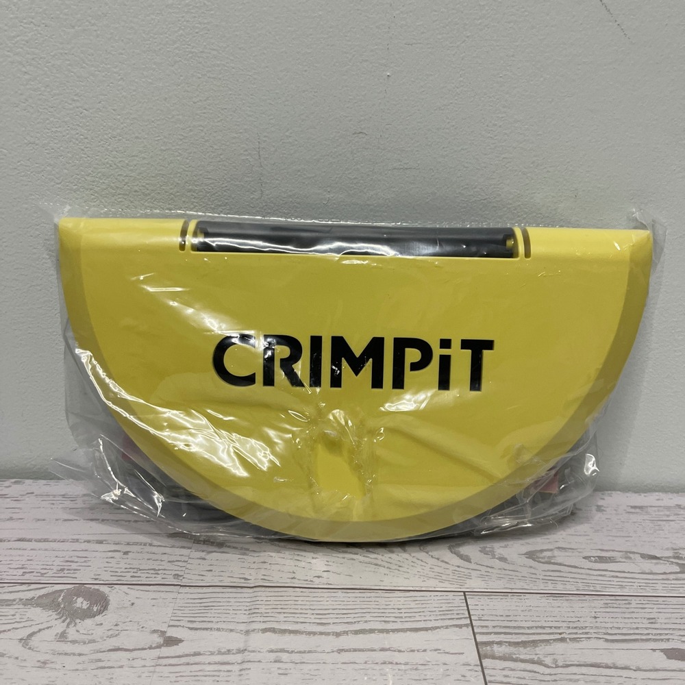CRIMPIT Tortilla Sealer Plus 10 Inch Yellow Black Plastic Food Press Gadget